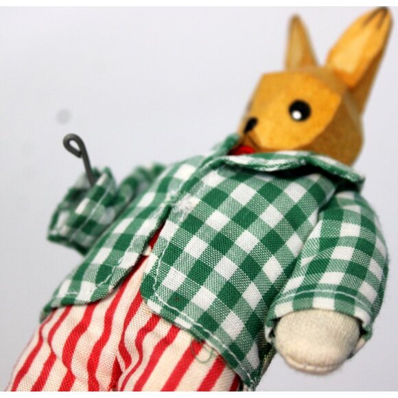 Lotte Sievers Hahn Bunnies Hand Carve Basal Wood Family 11pc Set Germany Flaws - Picture 11 of 12